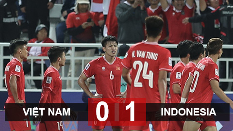 Kết quả Việt Nam 0–1 Indonesia: Việt Nam sớm dừng bước tại Asian Cup